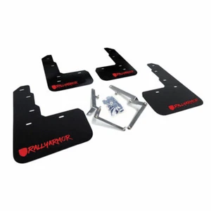 Rally Armor UR Black Mud Flap w/ Red Logo for 17-18 Honda Civic Type R - Picture 1 of 5