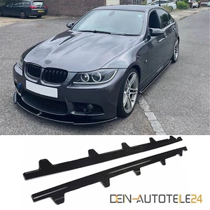 Seitenschweller Side Skirt Schweller für BMW 3er E90 E91 GLANZ SCHWARZ - Picture 1 of 6