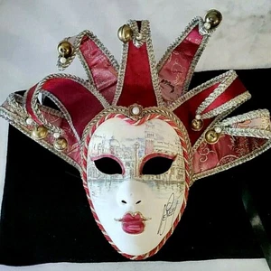 VENEZIA CARNIVAL VENETIAN MASQUERADE MASKS MARDI GRAS Made In Italy - Picture 1 of 7