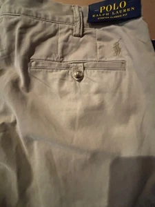 Pantalone Ralph Lauren 36x34 cotone elasticizzato twill dritto pony preppy core replen - Foto 1 di 8