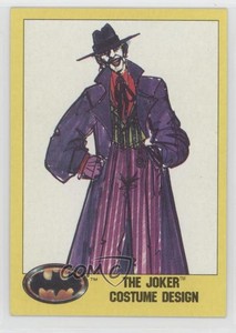 1989 Topps Batman The Joker Costume Design #198 0a3