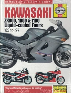 Haynes Repair Manual: Kawasaki ZX900, 1000 & 1100 Liquid-Cooled Fours 1983-1997. - Picture 1 of 1