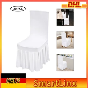 20PCS Custodie Protettive per Sedia con Gonna Matrimonio Elasticizzate Coprisedia Protezioni - Foto 1 di 19