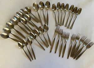 Konvolut 27 Löffel und 9 Gabeln, Edelstahl, verschiedene Marken - Bild 1 von 6