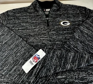 NFL Green Bay Packers Fleece Pullover 1/4 Zip Logo NEU Gr. M L/S - Bild 1 von 3