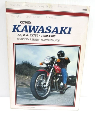 Manual de reparación de servicio Clymer Kawasaki KZ Z ZX750 1980-1985 M450 Foto 1 de 4