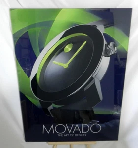 Large Movado Watch Acrylic Wall Jewelry Store Sign Art Of Design Advertisement - Picture 1 of 8