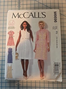 6696 MCCALLS PATTERN DRESSES SLIP  MISSES SIZES  16 18 20 22 24   UNCUT  FF.new - Picture 1 of 2