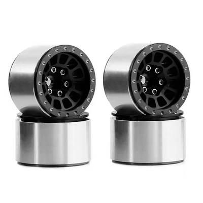 4 StüCk 1,0  Metall Beadlock Radnabe Felge für 1/18 1/24 RC Crawler Aut8685 - Bild 1 von 4