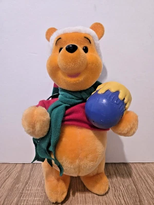 De colección 11” Animado Winnie the Pooh Adorno de Navidad Santa’s Best EZ Light Foto 1 de 4