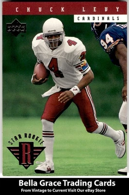 1994 Upper Deck Chuck Levy #28 Arizona Cardinals Rookie NFL Football - Image 1 of 2