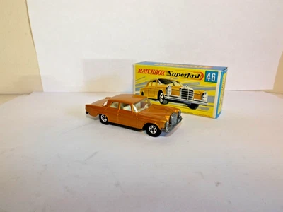 MATCHBOX TRANS. S/F NO.46-S MERCEDES 300 SE  GOLD MIB - Image 1 of 4