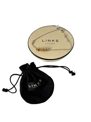 London Sweetie XS Chain Bracelet, Sterling Silver, 18k Gold Vermeil, S925 20cm - Image 1 of 4