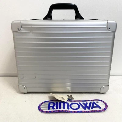 RIMOWA Valigia in alluminio con attacco argento Business Valigia Bagaglio - Immagine 1 di 4