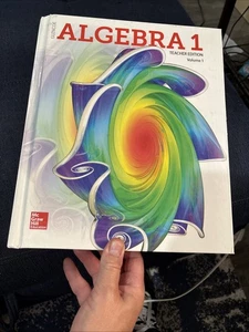 Glencoe Algebra 1, Teacher Edition, Volume 1, (Chapters 1 - 5) Hardcover VGC - Foto 1 di 6