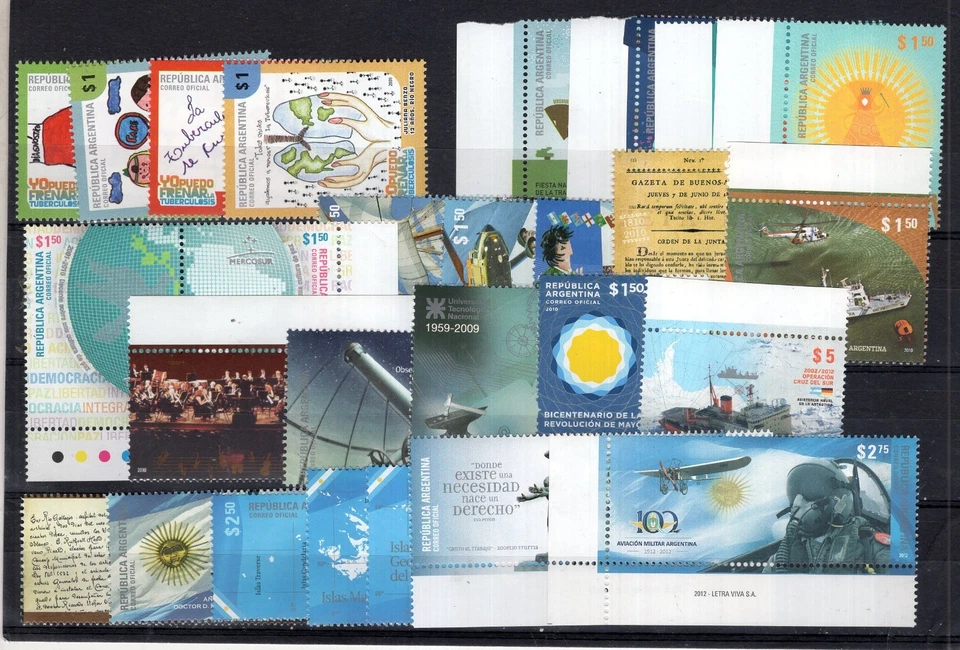 ARGENTINA, 2010/2012, 17 DIFFERENT COMPLETE SETS, MNH - Image 1 of 1