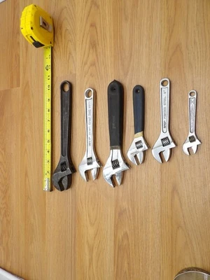 Лот из 6-регулируемых гаечных ключей Diamond, Crescent-Jamestown NY, плюс другие!!!!! - Изображение 1 из 4