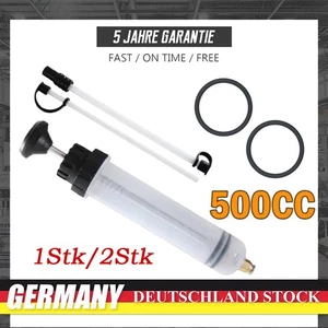 500ML KFZ Öl Spritze Motor Wechsel Absaugpumpe Umfüllpumpe Handpumpe Getriebeöl - Bild 1 von 8