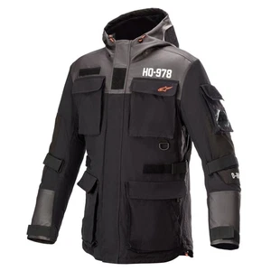 Alpinestars X Diesel Daiji Mens Waterproof Parka Jacket Black - Bild 1 von 2