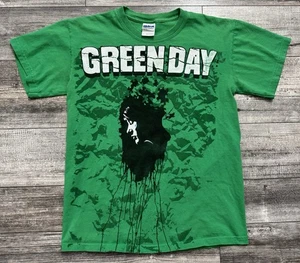 Camiseta Y2K Green Day Band Adulto Talla Pequeña 2008 Música Punk Rock Manga Corta - Imagen 1 de 7