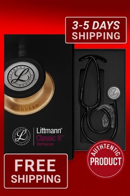 3M Littmann Classic III Stethoscope 5803 27" Black Tube Free Shipping