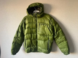 Marmot puffer jacket ,L size, green, hooded - Picture 1 of 24