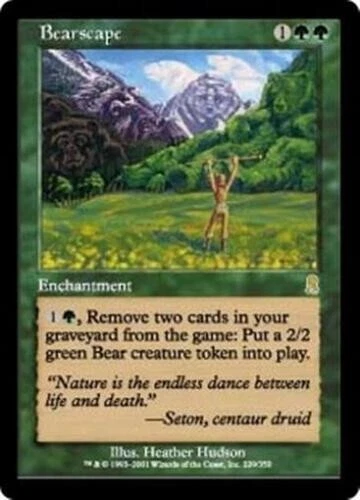 BEARSCAPE Odyssey MTG Green Enchantment RARE LP - Image 1 of 1