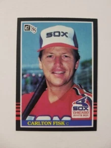 TARJETA DE BÉISBOL CARLTON FISK 1985 DONRUSS #208 CHICAGO WHITE SOX - Imagen 1 de 2