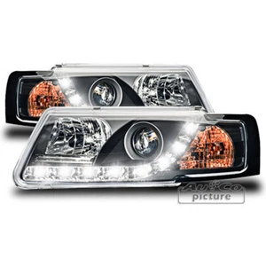 VW Passat 3B 1996-2000 LED Tagfahrlicht Optik Scheinwerfer europw.zug in Schwarz - Bild 1 von 2
