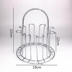 Stainless Steel Cup Organizer Wine Glasses Holder Storage - Picture 1 of 4