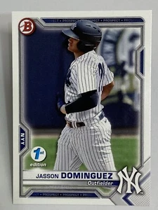 2021 Bowman Jasson Dominguez 1st Edition Rookie RC Prospect Card #BFE-13 - Picture 1 of 2
