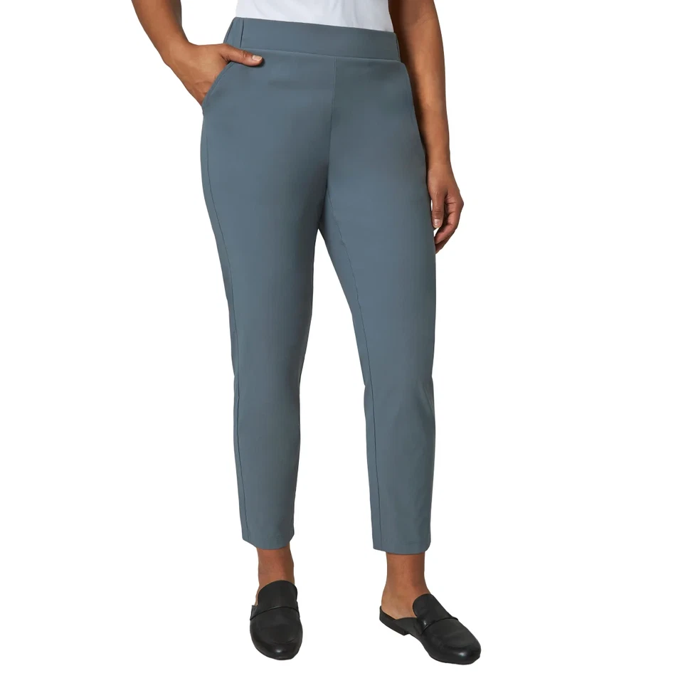MODERN AMBITION Womens High-Rise Travel Pants Blue Sz Small Womens