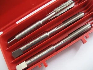 M8 x 1.0 FINE PITCH HAND TAP SET LEAD SECOND BOTTOMING HSS OSBORN G0210315 P211 - Picture 1 of 5
