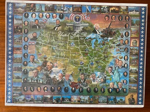White Mountain Jigsaw Puzzles United States Presidents 1000 Piece 1994 SEALED - Picture 1 of 4