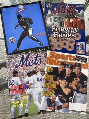 NY Mets 1999 NLCS Official Program/2 Met Magazines/Sports Illustrated 09/06/1999 - Image 1 of 4