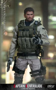 Patriot Studio 1/12 Resident Evil Chris Captain Silverblade Actionfigur Modus - Bild 1 von 7