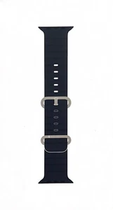 Bracelet Apple Watch d'origine Ocean Band (49 mm) - Bleu Taille unique (130- 200 mm) boîte ouverte - Photo 1 sur 5