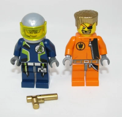 Lego Ultra Agents Gold Tooth Agent Fuse Minifigure agt007 agt009 8630 - Image 1 of 2