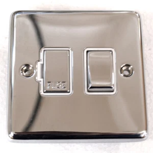 Litecraft Fusibile Spur 1 Gang 13A con Interruttore On/Off - Liquidazione Cromo Lucido - Foto 1 di 1