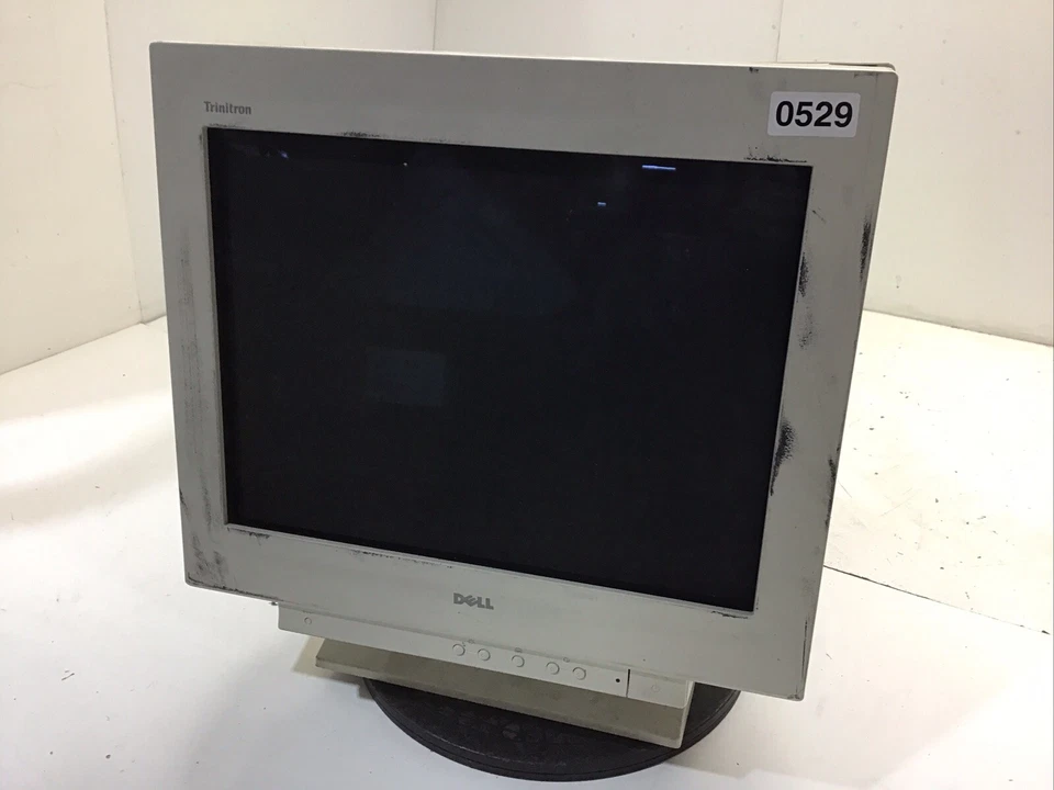 Dell Trinitron UltraScan P780 17" CRT Computer Monitor Vintage 2000 Color Full - Image 1 of 4