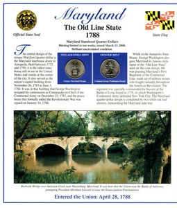 Maryland Quarters P&D 2000 (Postal Panel Collection) PCS - Picture 1 of 2