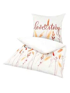 Ropa de cama Florella love story off-white 155 x 220 cm - Imagen 1 de 4