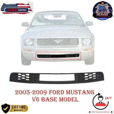 New Front Bumper Lower Grille for 2005-2009 Ford Mustang Base V6 4.0L FO1036115 Foto 1 de 4