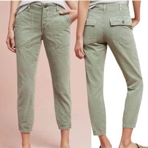 AMO Army Twist Denim Straight Leg Cotton Pants in Military Surplus Size 30 - Picture 1 of 10