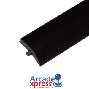 T molding 19mm 3/4" Negro Black Arcade Cabinet Canto Perfil Bartop 1 x meter - Bild 1 von 3