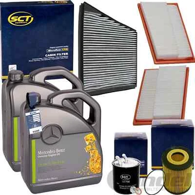PAQUETE DE FILTROS adecuado para MERCEDES CLASE E W211 280 380 CDI + ACEITE ORIGINAL 5W-30 - Imagen 1 de 4