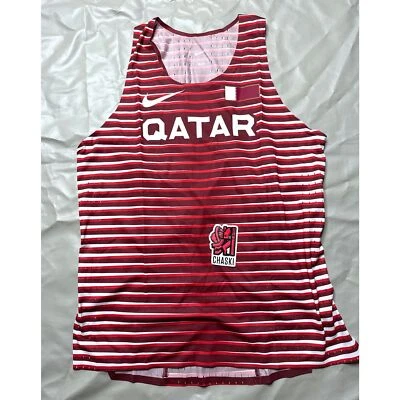 Nike Pro Elite Qatar Track & Field Running racing Singlet CI8115-611 men's Large - Image 1 of 4