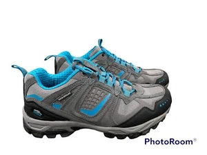 Pacific Trail Women's Cinder Gray/Blue Waterproof Running SneakersShoes Size 9.5 - Picture 1 of 7