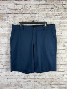 Nike Dri-Fit Men's 36 Blue Chino Loose Relaxed Shorts - Picture 1 of 7