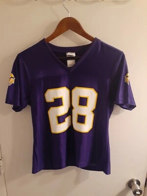 Camiseta para mujer Minnesota Vikings Adrian Peterson mediana ropa del equipo de la NFL Foto 1 de 3